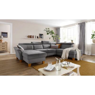 HOME AFFAIRE Conville U-Form - Sofa - grau - 7,5 Sitze HOME AFFAIRE Conville U-Form - Sofa - grau - 7,5 Sitze