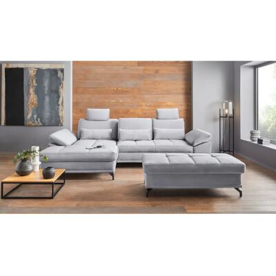 Places of Style Costello L-Form Sofa - Recamiere, Microfaser, Modernes Design Places of Style Costello L-Form Sofa - Recamiere, Microfaser, Modernes Design