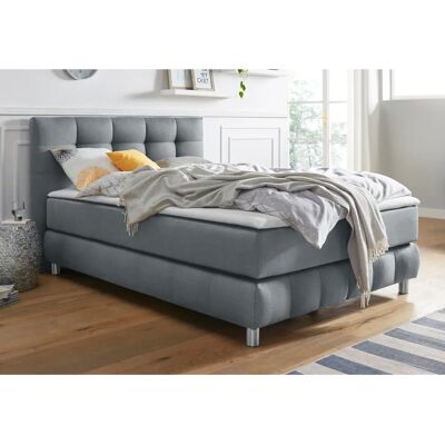 Andas Salo Skandinavisches Boxspringbett - 120x200cm, Grau Andas Salo Skandinavisches Boxspringbett - 120x200cm, Grau