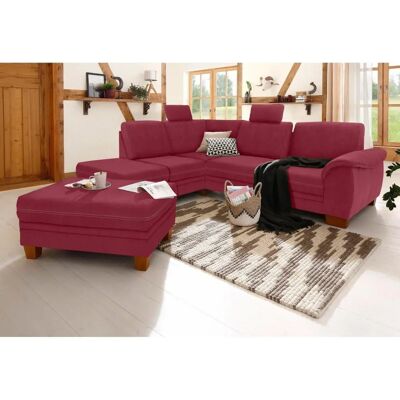 Home affaire Husum L-Form Sofa - Reversible Ottoman - Modern Design Home affaire Husum L-Form Sofa - Reversible Ottoman - Modern Design
