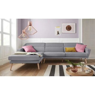 Andas L-Form Sofa - Skandinavischer Stil - Microfaser Bezug Andas L-Form Sofa - Skandinavischer Stil - Microfaser Bezug