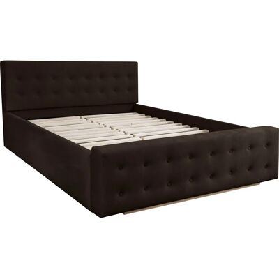 HOME AFFAIRE Vaine Samtoptik Bett - Polsterbett, Braun, 160x220cm HOME AFFAIRE Vaine Samtoptik Bett - Polsterbett, Braun, 160x220cm