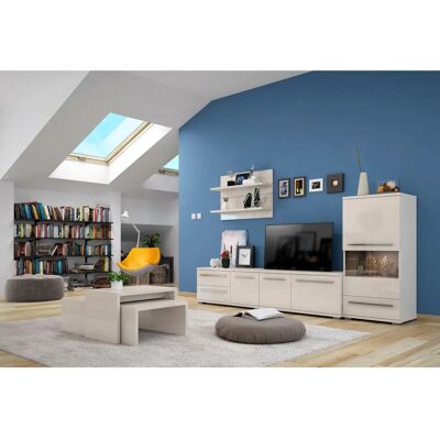 Places of Style Piano Beiget Hochglanz TV-Board - Sideboard Places of Style Piano Beiget Hochglanz TV-Board - Sideboard
