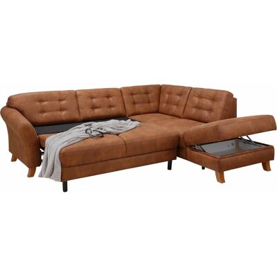 Home affaire Trondheim L-Form Sofa - Mikrofaser, Braun Home affaire Trondheim L-Form Sofa - Mikrofaser, Braun