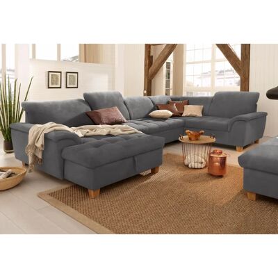 Home Affaire Lyla U-Form Sofa - Microfaser, Verstellbar, 8,5 Sitze Home Affaire Lyla U-Form Sofa - Microfaser, Verstellbar, 8,5 Sitze