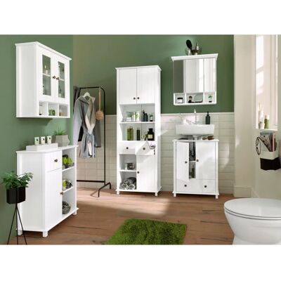 Home Affaire Vili Weiße Badezimmer-Kommode - Bad-Kommode Home Affaire Vili Weiße Badezimmer-Kommode - Bad-Kommode