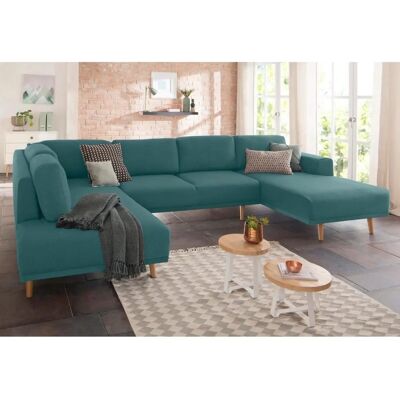 Home affaire Lasse U-Form Sofa - Skandinavischer Stil - Made in Europe Home affaire Lasse U-Form Sofa - Skandinavischer Stil - Made in Europe