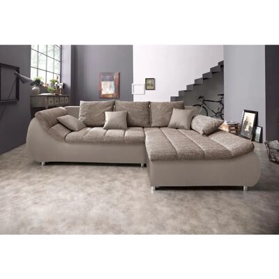 INOSIGN Imola braun L-Form Sofa mit Bettfunktion INOSIGN Imola braun L-Form Sofa mit Bettfunktion