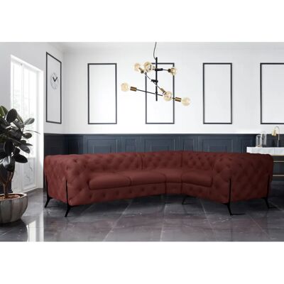 Leonique Amaury L-Form Chesterfield Sofa - Sofas Leonique Amaury L-Form Chesterfield Sofa - Sofas