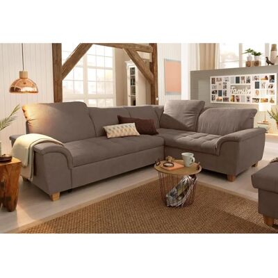 Home Affaire Lyla L-Form Sofa - Mikrofaser, Braun, 275cm Home Affaire Lyla L-Form Sofa - Mikrofaser, Braun, 275cm