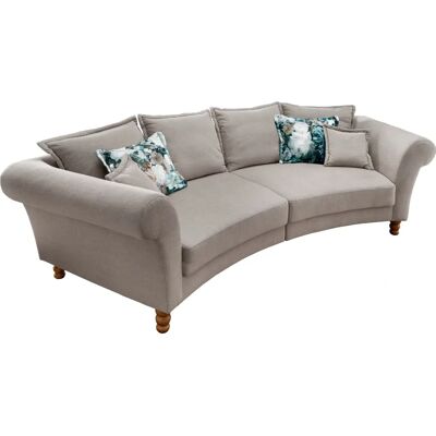 HOME AFFAIRE Tassilo - Chenille-Sofa, Halbrund, Grau - Sofa HOME AFFAIRE Tassilo - Chenille-Sofa, Halbrund, Grau - Sofa