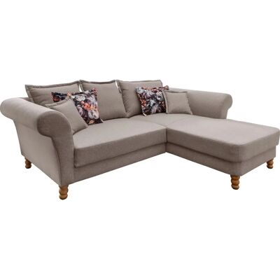 HOME AFFAIRE Tassilo L-Form Sofa - Recamiere rechts, Taupe HOME AFFAIRE Tassilo L-Form Sofa - Recamiere rechts, Taupe