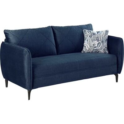 JOCKENHÖFER GRUPPE Novara 2,5-Sitzer Velours Blau Sofa - Sofa JOCKENHÖFER GRUPPE Novara 2,5-Sitzer Velours Blau Sofa - Sofa