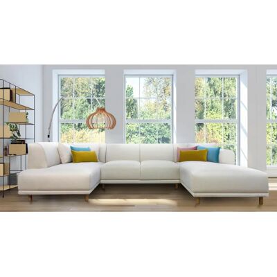 andas Maroon U-Form Skandinavisches Design Sofa andas Maroon U-Form Skandinavisches Design Sofa