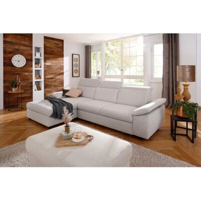 HOME AFFAIRE Mauritius L-Form Beige Microfaser Lederoptik - Sofa HOME AFFAIRE Mauritius L-Form Beige Microfaser Lederoptik - Sofa