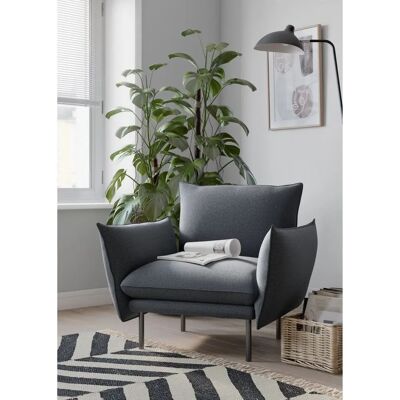 Andas Stine Cocktailsessel - Weiche Struktur skandinavisches Design Dunkelblau Andas Stine Cocktailsessel - Weiche Struktur skandinavisches Design Dunkelblau