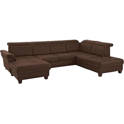 Home Affair Solvei U-Form Sofa Dunkelbraun - U-Form Sofas Home Affair Solvei U-Form Sofa Dunkelbraun - U-Form Sofas