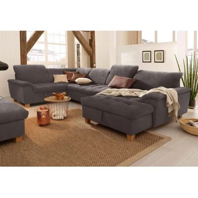 Home Affaire Lyla U-Form Sofa - Mikrofaser, Recamiere, Bettfunktion - U-förmiges Sofa Home Affaire Lyla U-Form Sofa - Mikrofaser, Recamiere, Bettfunktion - U-förmiges Sofa