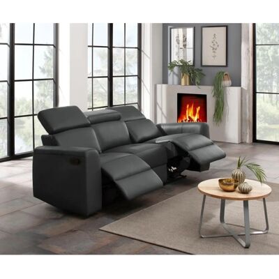 Home affaire Sentrano 3-Sitzer Sofa - Grau - Relaxfunktion Home affaire Sentrano 3-Sitzer Sofa - Grau - Relaxfunktion