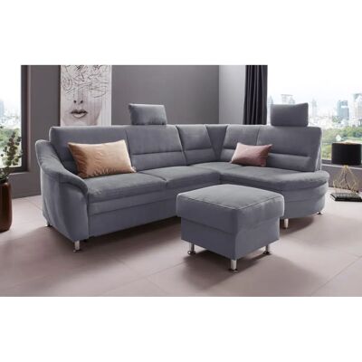 Places of Style Cardoso L-Form Sofa - Mikrofaser, Grau, 250x90x175cm Places of Style Cardoso L-Form Sofa - Mikrofaser, Grau, 250x90x175cm