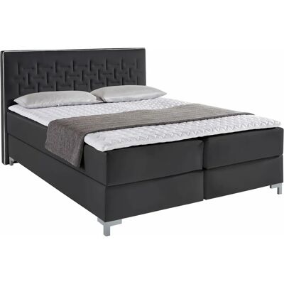 INOSIGN Coos Boxspringbett - Bezugs-Topper, 160x200cm, Schwarz/Weiß INOSIGN Coos Boxspringbett - Bezugs-Topper, 160x200cm, Schwarz/Weiß