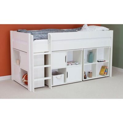 Lüttenhütt Robin Massivholz Hochbett mit Stauraum - Kindermöbel Lüttenhütt Robin Massivholz Hochbett mit Stauraum - Kindermöbel