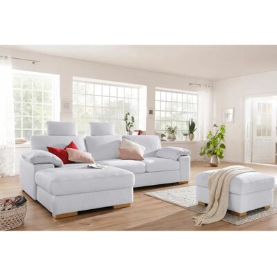Home Affaire Ventura L-Form Silber Sofa - Sofa Home Affaire Ventura L-Form Silber Sofa - Sofa
