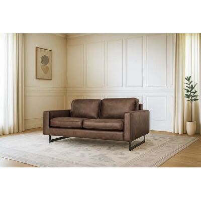 Places of Style Pinto 2-Sitzer Sofa - Microfaser Lederoptik Braun Places of Style Pinto 2-Sitzer Sofa - Microfaser Lederoptik Braun