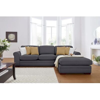 HOME AFFAIRE Broughton L-Form Sofa - L-Form, Grau, 4 Kissen - Sofa HOME AFFAIRE Broughton L-Form Sofa - L-Form, Grau, 4 Kissen - Sofa
