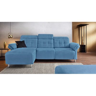 Places of Style Manhattan L-Form Sofa - Modernes Design, 2 Sitze, Blau Places of Style Manhattan L-Form Sofa - Modernes Design, 2 Sitze, Blau