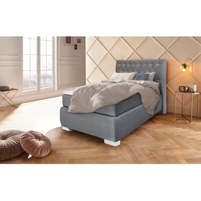 Leonique Rumba - Samtoptik Boxspringbett - 90x200cm - Home Couture Leonique Rumba - Samtoptik Boxspringbett - 90x200cm - Home Couture