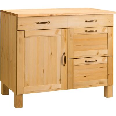 HOME AFFAIRE Alby Unterschrank - beige, 100x85x60 cm - Unterschrank HOME AFFAIRE Alby Unterschrank - beige, 100x85x60 cm - Unterschrank