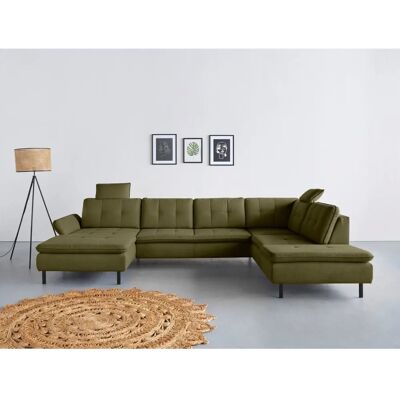 INOSIGN Birkholm U-Form Grüne Couch - Sofas INOSIGN Birkholm U-Form Grüne Couch - Sofas