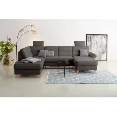 HOME AFFAIRE Westerland Sofa - U-Form, Grau, 7 Sitze HOME AFFAIRE Westerland Sofa - U-Form, Grau, 7 Sitze