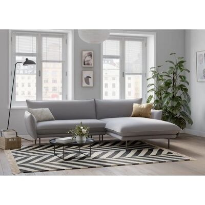Andas L-Form Sofa - Skandinavisches Design, Grau, Rechts Longchair Andas L-Form Sofa - Skandinavisches Design, Grau, Rechts Longchair