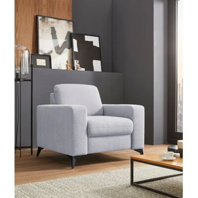 Places of Style Lolland Sessel - Microfaser, Silber - 98cm Places of Style Lolland Sessel - Microfaser, Silber - 98cm