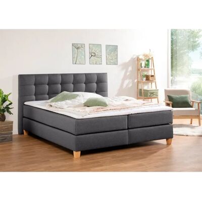 HOME AFFAIRE Moulay Boxspringbett - 200x200cm - Modernes Bett HOME AFFAIRE Moulay Boxspringbett - 200x200cm - Modernes Bett