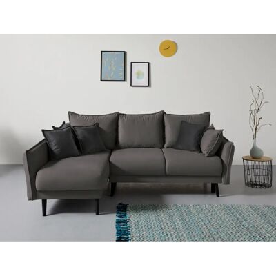 INOSIGN Asra L-Form Sofa - Anthrazit/Schwarz - Schlafsofa INOSIGN Asra L-Form Sofa - Anthrazit/Schwarz - Schlafsofa