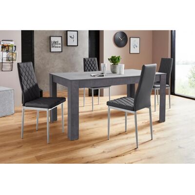 INOSIGN Lynn160/Brooke Rechteckige Essgruppe - 4 Stühle & Tisch INOSIGN Lynn160/Brooke Rechteckige Essgruppe - 4 Stühle & Tisch