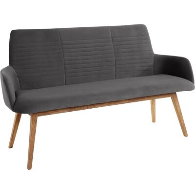 OTTO PRODUCTS Alessja Microfaser Dunkelgrau 160cm Sitzbank - Sitzbank OTTO PRODUCTS Alessja Microfaser Dunkelgrau 160cm Sitzbank - Sitzbank