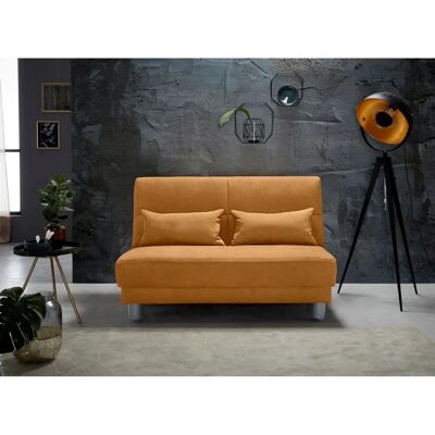 INOSIGN Gina Schlafsofa aus Chenille Orange - Schlafsofa INOSIGN Gina Schlafsofa aus Chenille Orange - Schlafsofa