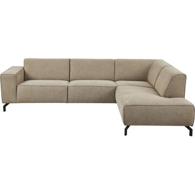 Places of Style Lorcan Taupe Sofa - 3-Sitzer, Ottomane rechts Places of Style Lorcan Taupe Sofa - 3-Sitzer, Ottomane rechts