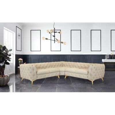 Leonique Glynis L-Form Sofa - Chesterfield Leonique Glynis L-Form Sofa - Chesterfield