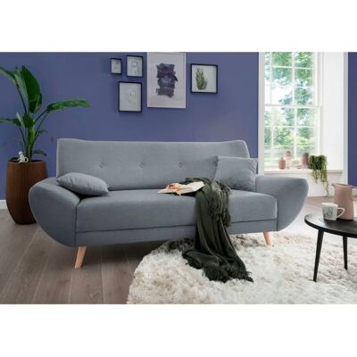 Home Affaire Basta Blau 3-Sitzer - Sofa Home Affaire Basta Blau 3-Sitzer - Sofa