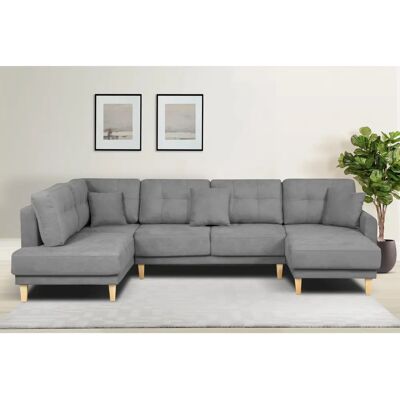 Home Affair U-Form Sofa - Microfaser Bezug - Modernes Design Home Affair U-Form Sofa - Microfaser Bezug - Modernes Design