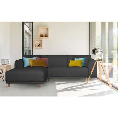 Andas Maroon L-Form Sofa - Skandinavischer Stil Andas Maroon L-Form Sofa - Skandinavischer Stil