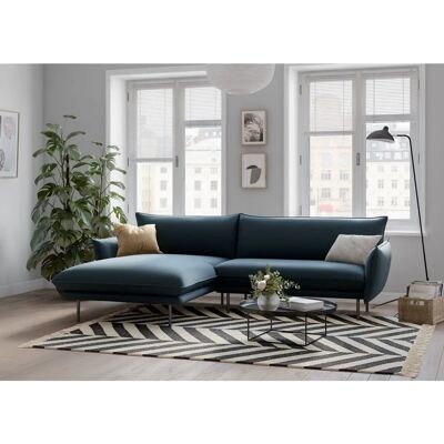 Nordic Interior Stine L-Form Blaues Sofa - Sofa Nordic Interior Stine L-Form Blaues Sofa - Sofa