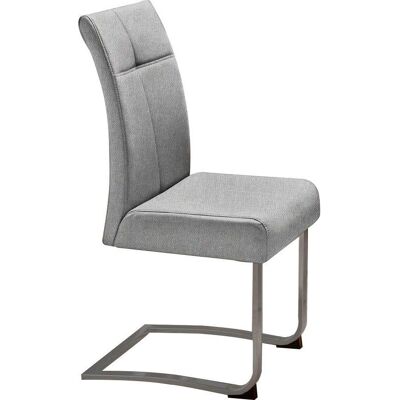 HOME AFFAIRE Rab Stühle - 2er Set, grau, Strukturstoff, Metall HOME AFFAIRE Rab Stühle - 2er Set, grau, Strukturstoff, Metall