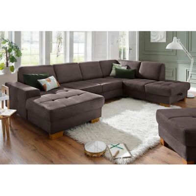 Home affaire Puccini U-Form Sofa - Microfaser Lederoptik Home affaire Puccini U-Form Sofa - Microfaser Lederoptik
