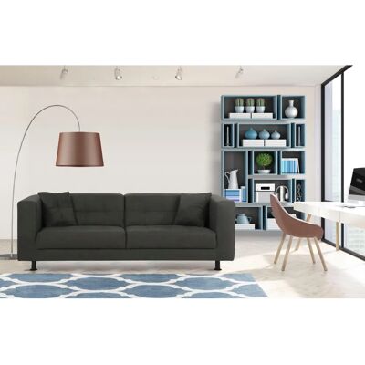 INOSIGN Bengo 3-Sitzer Sofa - Microfaser, Grau - Modernes Design INOSIGN Bengo 3-Sitzer Sofa - Microfaser, Grau - Modernes Design